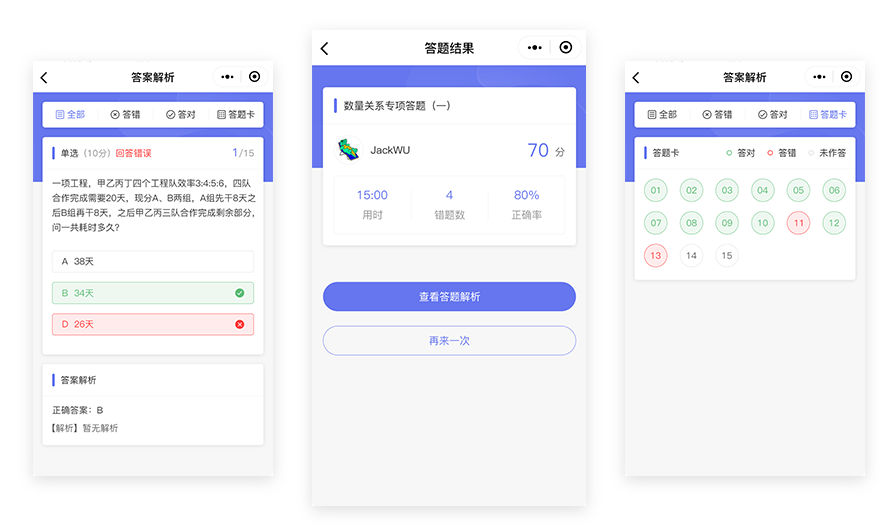 小程序開發(fā)考試系統(tǒng)的簡單介紹